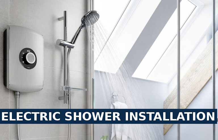 Electric shower installation Cobham